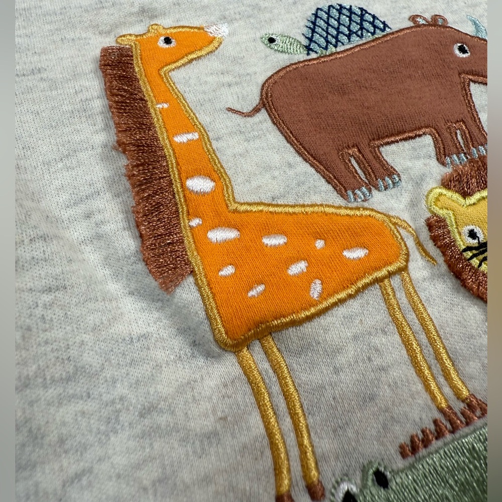LITTLE BEGINNINGS Boys Safari Friends‎ Graphic Tee 0-3M Zoo African Animals Cute - Picture 11 of 14